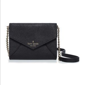 Kate Spade Black Envelope Clutch/Croosbody